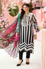 3 Piece Unstitched Embroidered Lawn Suit