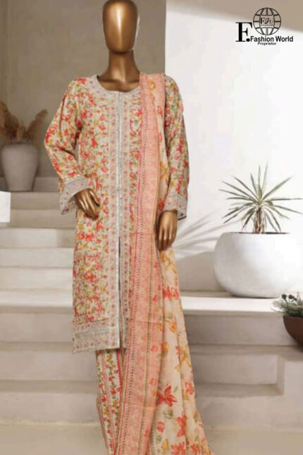 Exclusive Embroidered Lawn 3 PC Collection