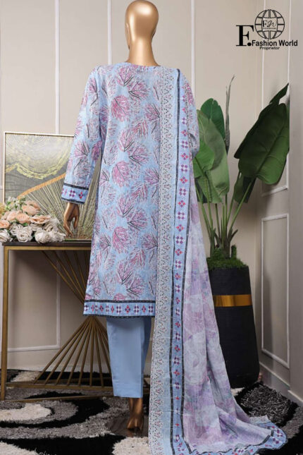 Unstitched 3 Piece Embroidered Cutwork Lawn Dupatta