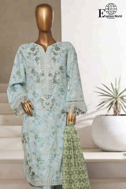 Exclusive Embroidered Lawn 3 PC Collection