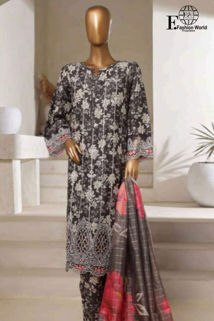 Exclusive Embroidered Lawn 3 PC Collection
