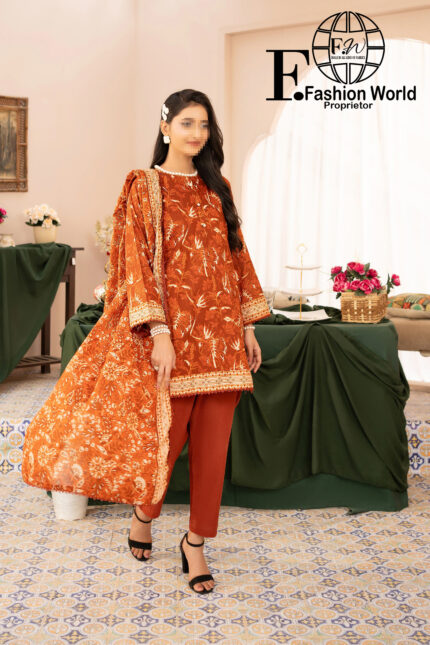 ZESH Premium Lawn Collection ’25 DROP-22 | Unstitched Printed – 3 Piece