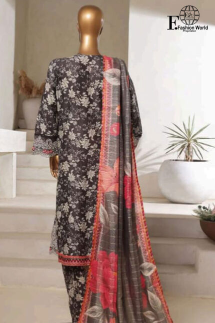 Exclusive Embroidered Lawn 3 PC Collection