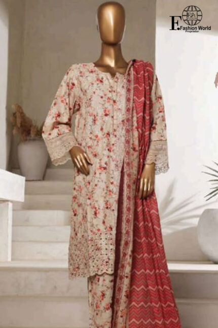 Exclusive Embroidered Lawn 3 PC Collection