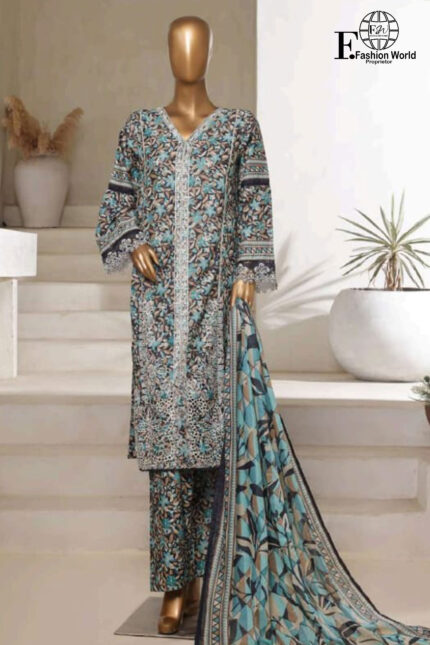 Exclusive Embroidered Lawn 3 PC Collection