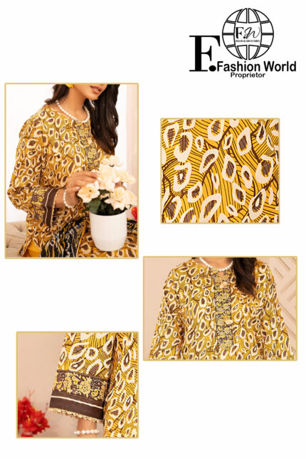 ZESH Premium Lawn Collection ’25 DROP-22 | Unstitched Printed – 3 Piece