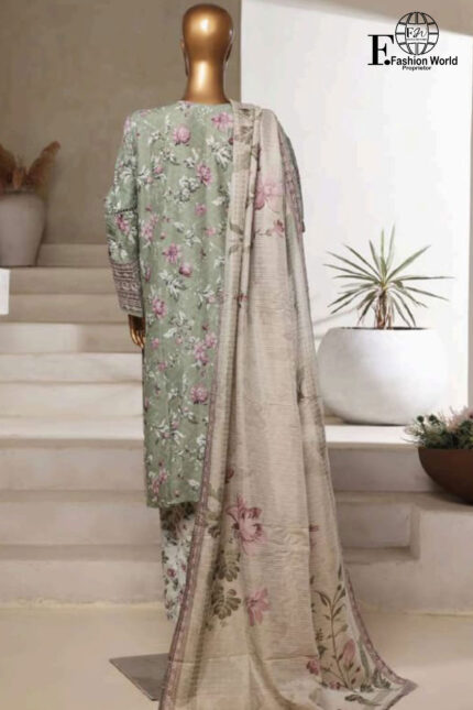 Exclusive Embroidered Lawn 3 PC Collection
