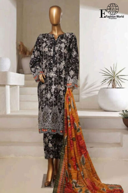 Exclusive Embroidered Lawn 3 PC Collection