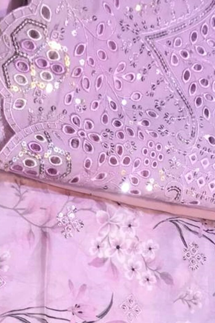 Unstitched 3 Piece Binsaeed Embroidery Collection - Image 2