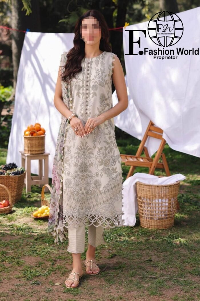 Firdous URBANE Digital  Printed Lawn SS 25 - Image 1