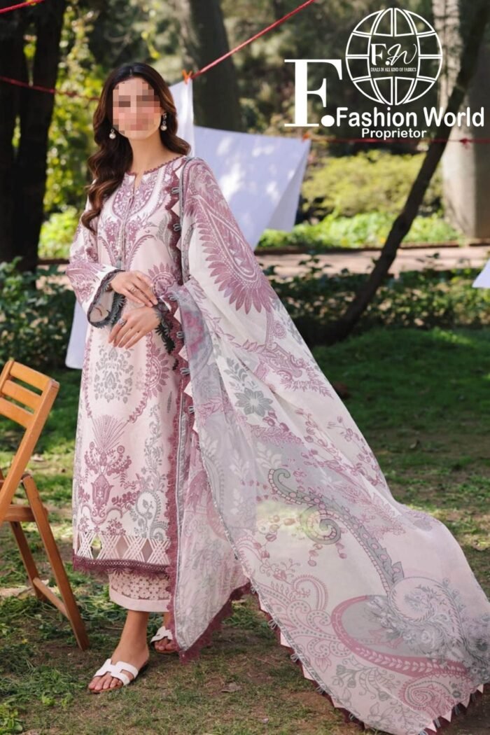 Firdous URBANE Digital  Printed Lawn SS 25 - Image 1