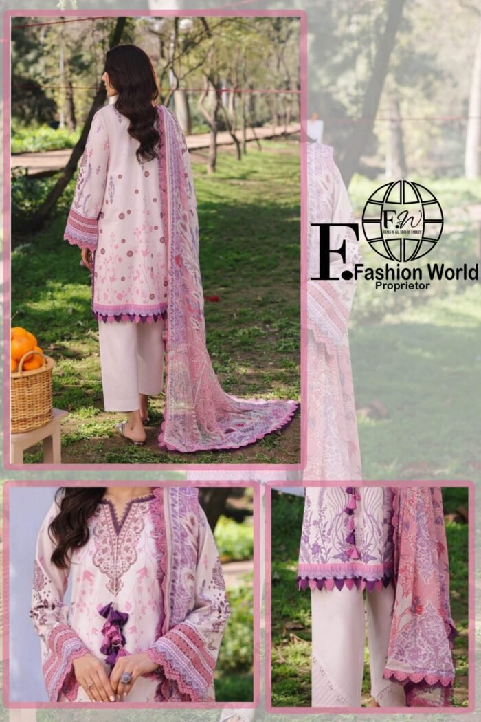 Firdous URBANE Digital  Printed Lawn SS 25 - Image 3