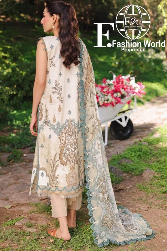 Firdous URBANE Digital  Printed Lawn SS 25 - Image 3