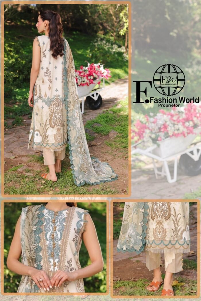 Firdous URBANE Digital  Printed Lawn SS 25 - Image 2