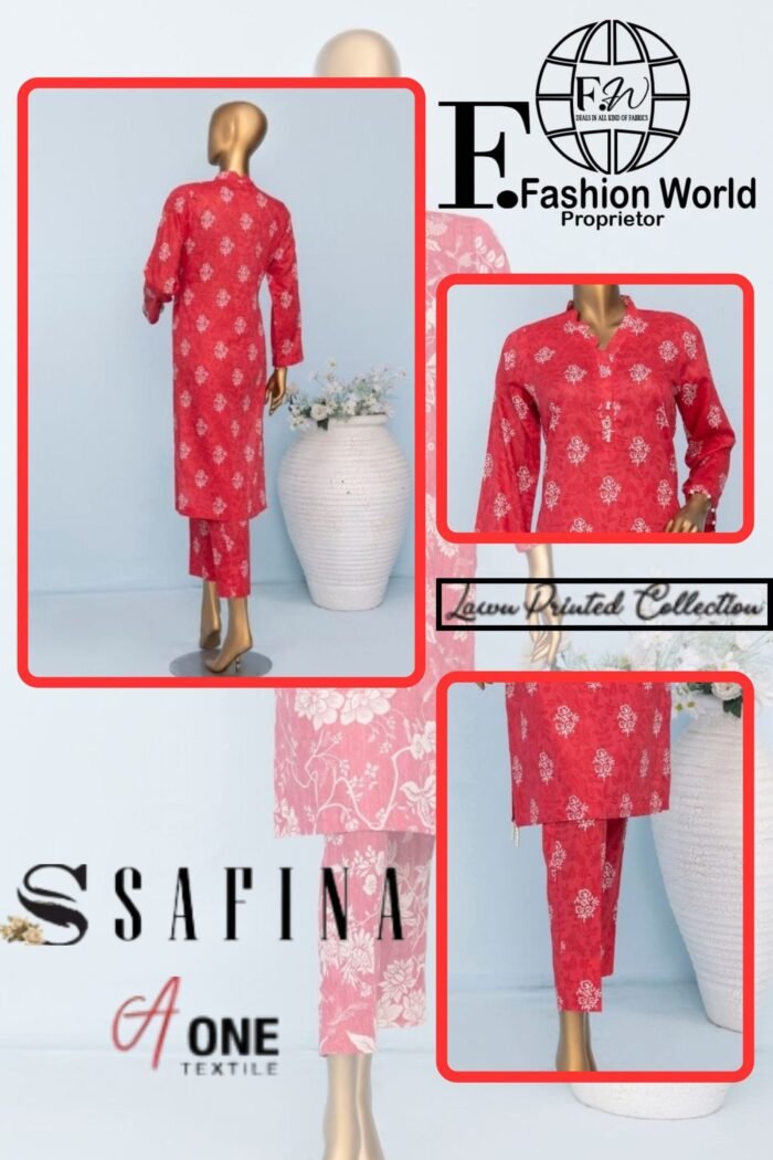Safina Printed Lawn 2025 | 2-Piece Suit - Image 2