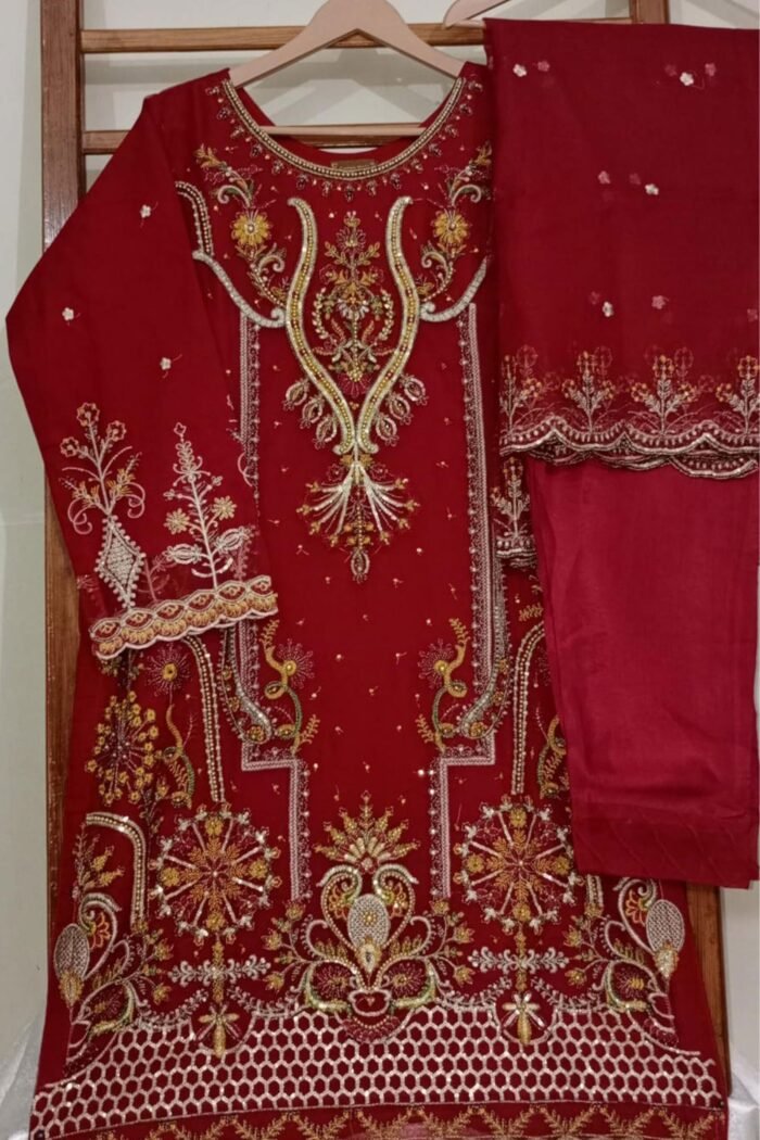 Organza Beautiful Handwork - Image 5