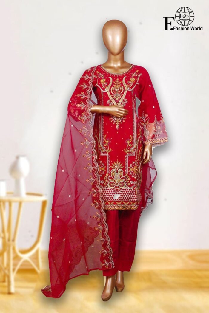 Organza Beautiful Handwork - Image 1