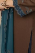 Fashion World - Cotton Roisilk Desingner Stitched 2 Peice Tell Look | Shirt & Dupatta | - Image 2