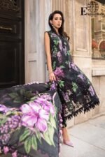 Maria.B- 3-Piece Unstitched Suit – Digital Printed & Embroidered Black Collection 2025 - Image 2