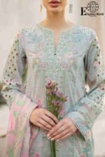 Iznik SFL-07 Chikankari Embroidered Lawn Suit - Image 3