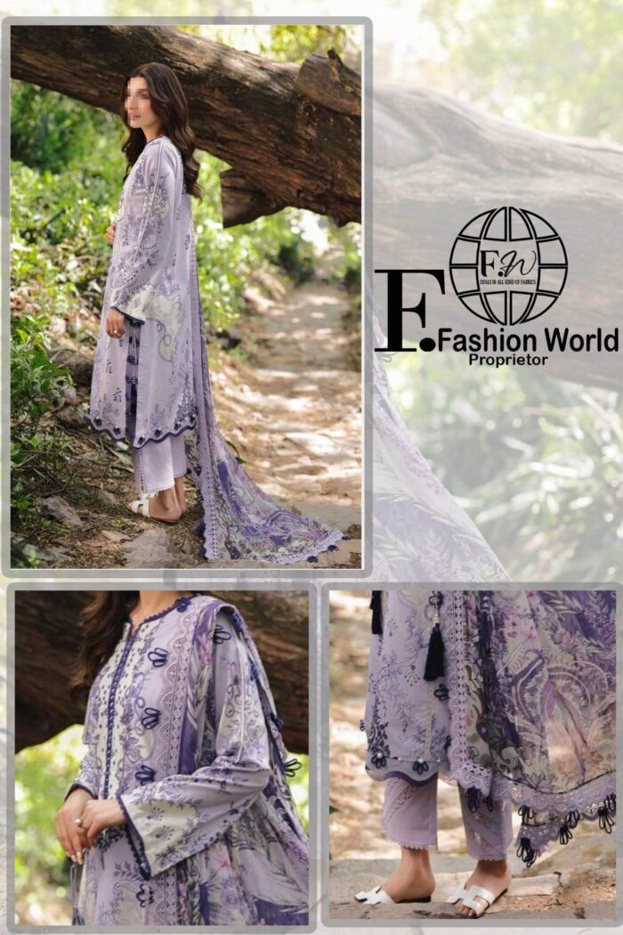 Firdous URBANE Digital  Printed Lawn SS 25 - Image 3