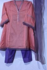 Kids Froke Stitched 3 Piece - Image 3