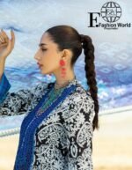 Zainab Chottani Tahra Embroidered Lawn 3-Piece Unstitched Suit – D-07 Bella | Luxury Collection 2025 - Image 11