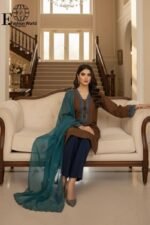 Fashion World - Cotton Roisilk Desingner Stitched 2 Peice Tell Look | Shirt & Dupatta | - Image 3