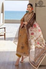 Zainab Chottani Embroidered Lawn 3-Piece Unstitched Suit – ZC25TL D-06 RAHMA | Luxury Collection 2025 - Image 3