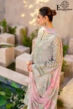 Iznik SFL-07 Chikankari Embroidered Lawn Suit - Image 5