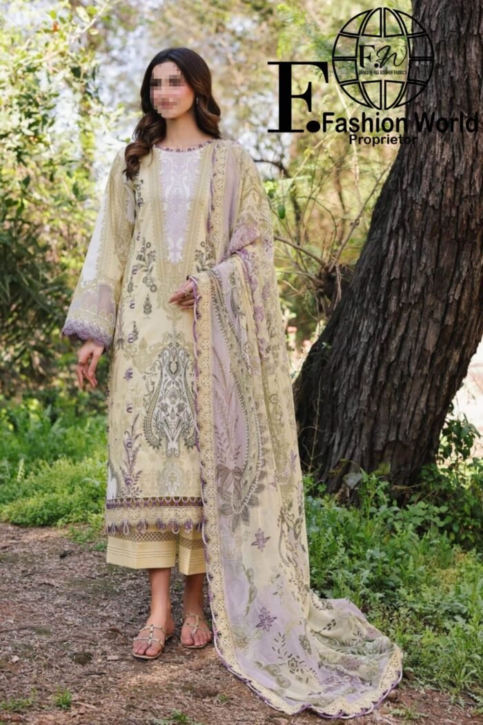 Firdous URBANE Digital  Printed Lawn SS 25 - Image 1
