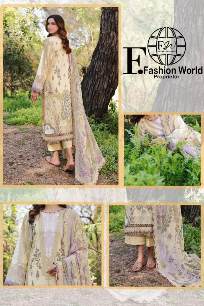 Firdous URBANE Digital  Printed Lawn SS 25 - Image 3