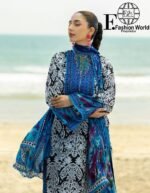 Zainab Chottani Tahra Embroidered Lawn 3-Piece Unstitched Suit – D-07 Bella | Luxury Collection 2025 - Image 9