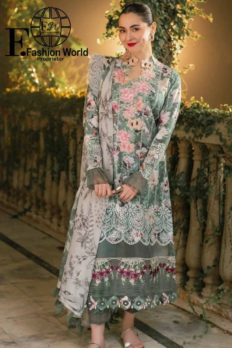 ASIFA AND NABEEL Unstitched 3 Piece Asifa & Nabeel Embroidered Collection - Image 1