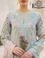 Iznik SFL-07 Chikankari Embroidered Lawn Suit - Image 5
