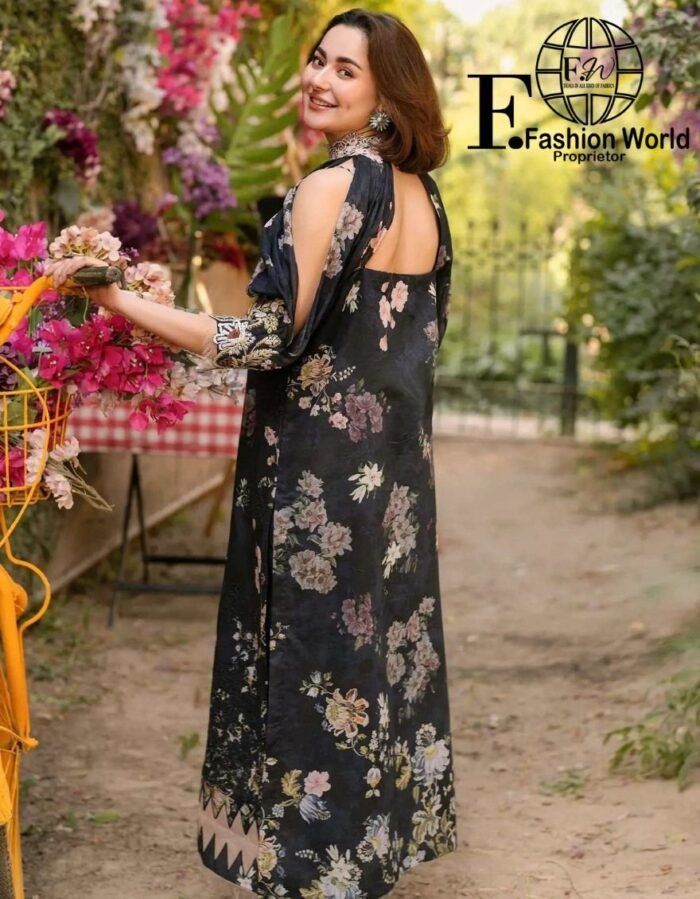 Unstitched 3 Piece Asifa & Nabeel Embroidered Collection - Image 2