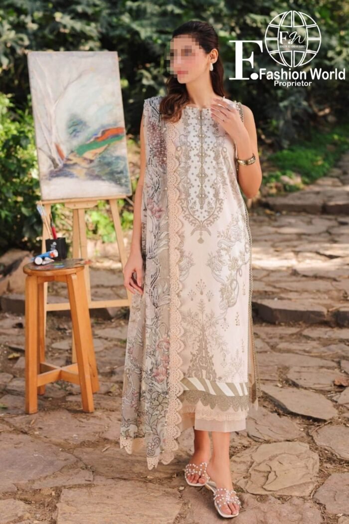 Firdous URBANE Digital  Printed Lawn SS 25 - Image 1