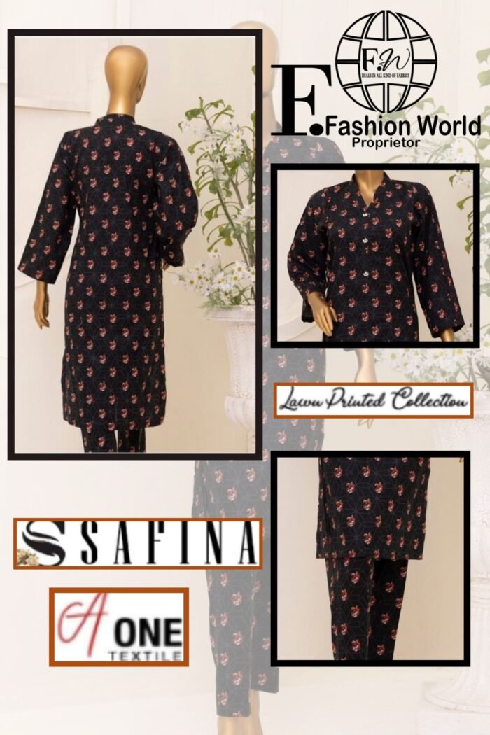 Safina Printed Lawn 2025 | 2-Piece Suit - Image 2