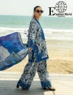 Zainab Chottani Tahra Embroidered Lawn 3-Piece Unstitched Suit – D-07 Bella | Luxury Collection 2025 - Image 5