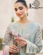 Iznik SFL-07 Chikankari Embroidered Lawn Suit - Image 4