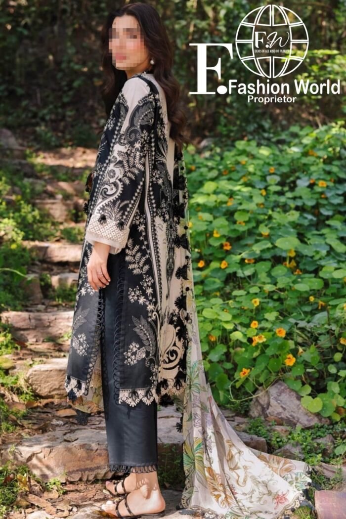 Firdous URBANE Digital  Printed Lawn SS 25 - Image 2