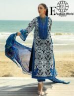 Zainab Chottani Tahra Embroidered Lawn 3-Piece Unstitched Suit – D-07 Bella | Luxury Collection 2025 - Image 8