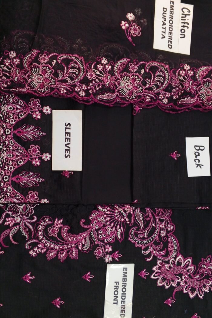 Luxury Full Embroidered 3 Piece Formal Suit - Image 2
