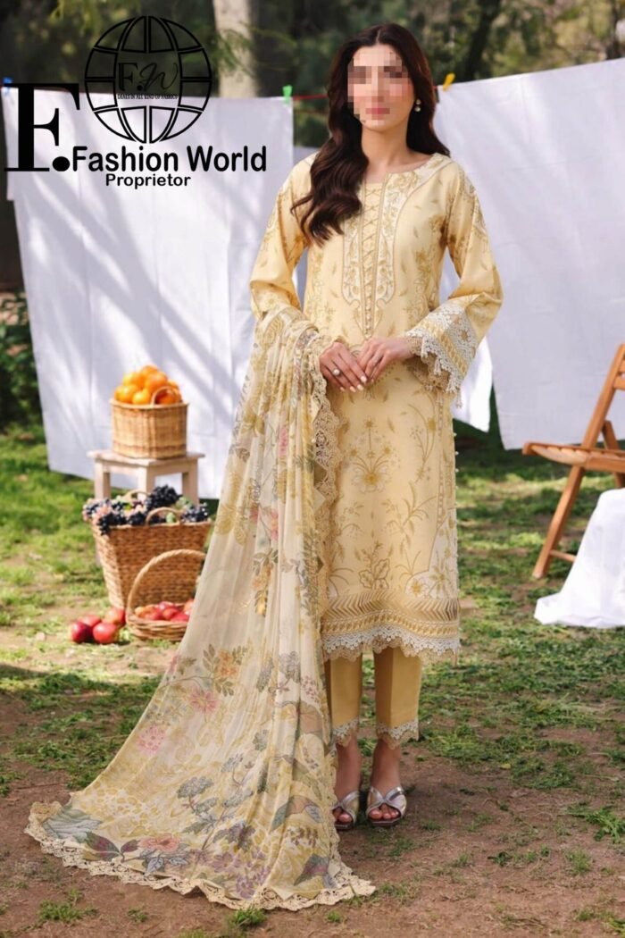 Firdous URBANE Digital  Printed Lawn SS 25 - Image 1