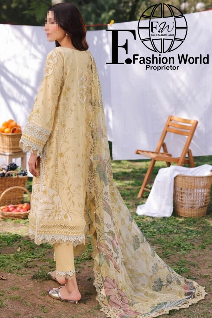 Firdous URBANE Digital  Printed Lawn SS 25 - Image 3