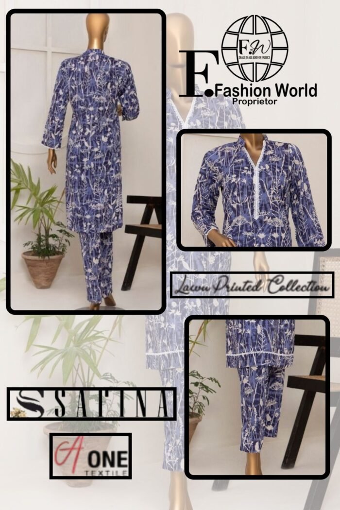 Safina Printed Lawn 2025 | 2-Piece Suit - Image 2