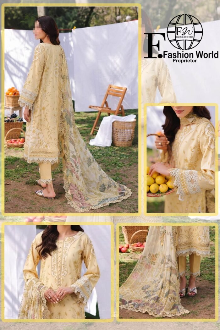 Firdous URBANE Digital  Printed Lawn SS 25 - Image 2