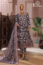Luxury Embroidered Frock 3 PC
