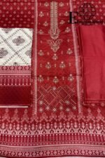 Bin Saeed Embroider 3 Piece Unstitched - Image 3