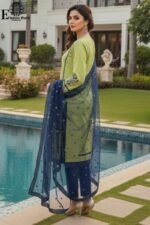 Semi Formal Embroidered – stitched 3 Piece Suit| Fancy Lace & Frill Design | Semi Formal - Image 4